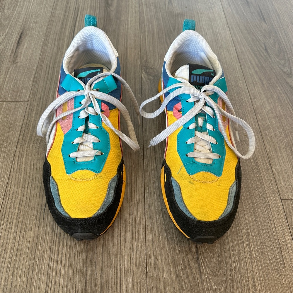 PUMA Rider FV Low Future Vintage - Tangerine Puma Black - 387672-02